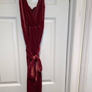 express velvet jumpsuit